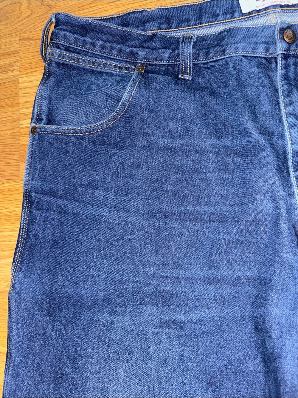Vintage Big Mac Workwear Carpenter Jeans Men’s Size 44x28 Dark Wash Thick Heavy